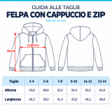 CANOSSA DIVISA INFANZIA FELPA CON CAPPUCCIO E ZIP NAVY