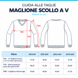 CANOSSA PRIMARIA PULLOVER CON COLLO V