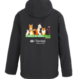 STURN GIACCA UOMO SOFTSHELL CON CAPPUCCIO NERO