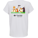 STURN T-SHIRT DONNA SCOLLO A V  BIANCO