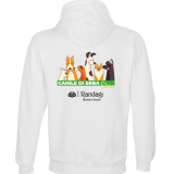STURN FELPA UNISEX CAPPUCCIO FELPATA BIANCO