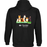 STURN FELPA UNISEX CAPPUCCIO FELPATA NERO