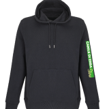 STURN FELPA UNISEX CAPPUCCIO NON FELPATA NERO