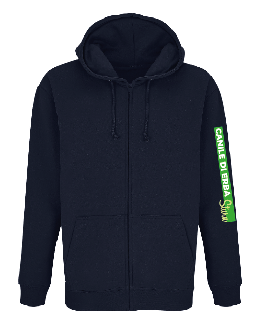 felpa zip capp felpata BLU-01
