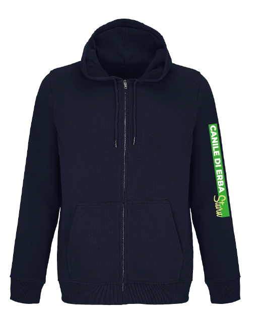 felpa zip capp non felp BLU-01